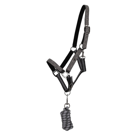 Kantar z uwiązem grey reflective QHP