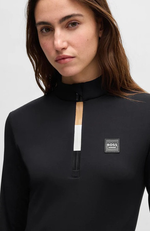 Bluzka treningowa damska MINOU black HUGO BOSS EQUESTRIAN