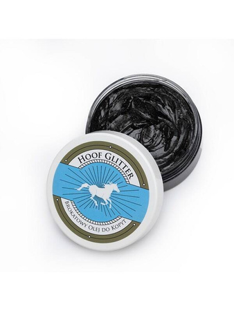 Olej brokatowy do kopyt GLITTERBLACK 200ml SCANDIA