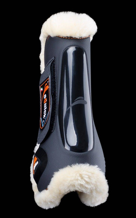 Ochraniacze eLIGHT FLUFFY Vel przód L black EQUICK