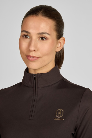 Bluza damska ZIP-SHIRT Black truffle ESKADRON