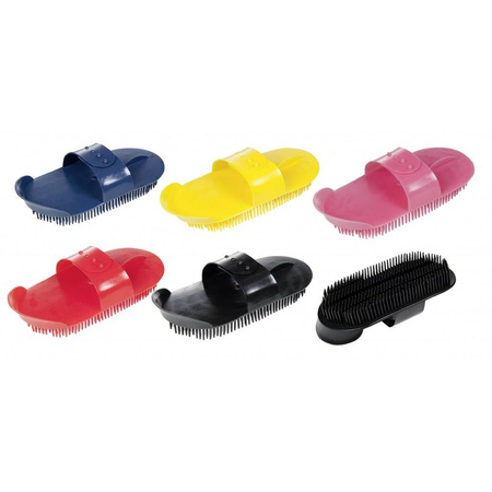 Zgrzebło plastikowe igiełkowe yellow HKM