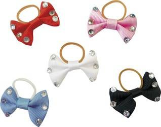 Kokardki do grzywy 20szt. rose EKKIA