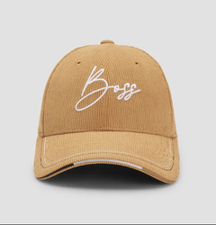 Czapka z daszkiem CORD camel 57 HUGO BOSS EQUESTRIAN