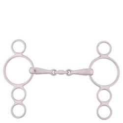 Wędzidło wielokr. 2xłamany 4-ring 14,5cm BR