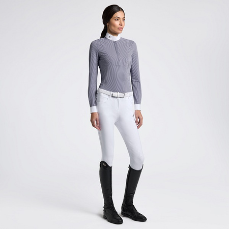 Koszula damska dł.r. Stripes d.blue C.TOSCANA