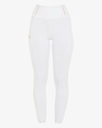 Legginsy młodzieżowe JUNIOR white EQUESTRO