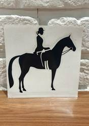 Naklejka na samochód wzór 36 biała DO STAJNI