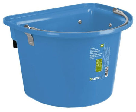 Żłób 12l przenośny z zaw. i pał. l.blue KERBL