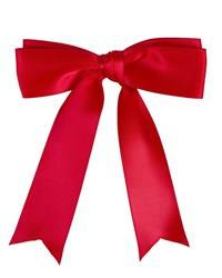 Kokardka do ogona ze spinką red QHP