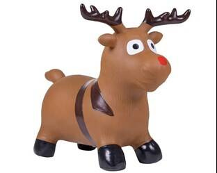 Renifer zabawka do skakania brown QHP