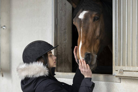 Kask GLINT LAME 55-57cm black/rgold EQUITHEME