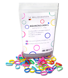 Gumeczki do grzywy multikolor szerokie WALDHAUSEN