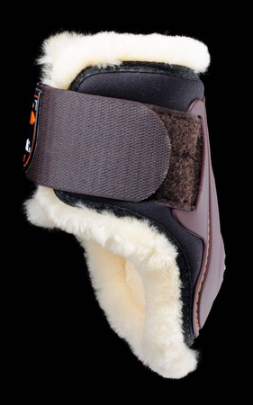 Ochraniacze eLIGHT FLUFFY Vel tył L black EQUICK