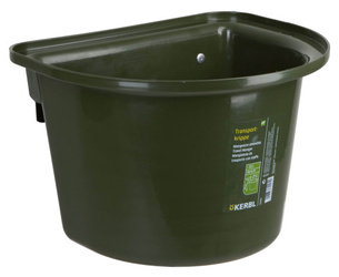 Żłób 12l przenośny z zaw. i pał. oliwka KERBL