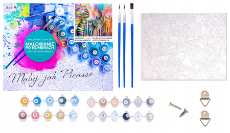 Malowanie po numerach Słoń 40x50cm