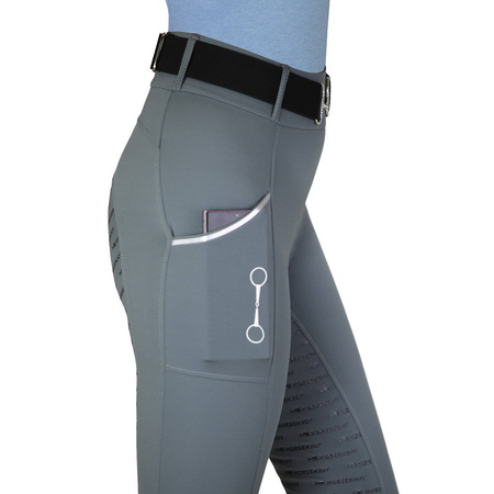 Legginsy damskie BIT grey HORSENJOY