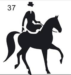 Naklejka na samochód wzór 37 srebrna DO STAJNI