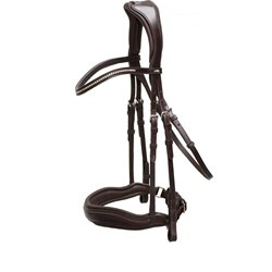 Ogłowie Slimford espresso/silver COB SCHOCKEMOHLE
