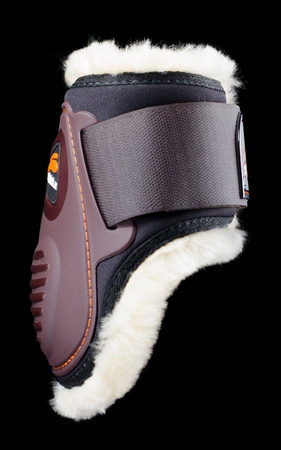 Ochraniacze eLIGHT FLUFFY Vel tył L black EQUICK