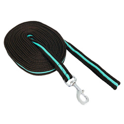 Lonża bawełniana 8,5 m brązowo/turkusowa YORK