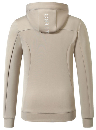 Bluza damska z kapturem beige COVALLIERO