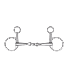 Wędzidło 2xłam pełne Baucher 12,5cm WALDHAUSEN