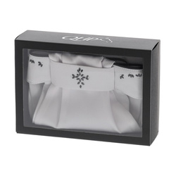 Plastron NOVAH white/black M QHP