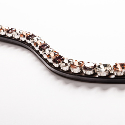 Naczółek BURGUNDY br/burg/rose COB KAVALKADE