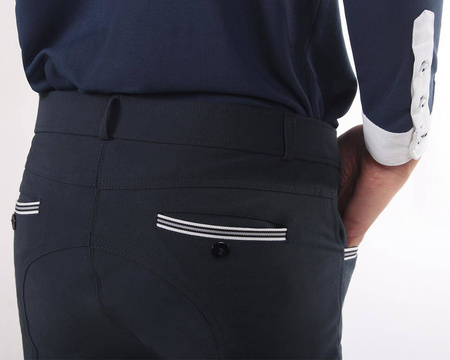 Bryczesy chłopięce OLAV leg grip navy  QHP