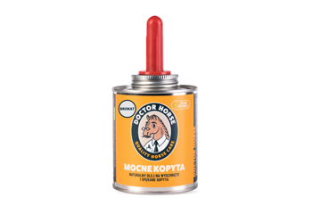 Olej do kopyt MOCNE KOPYTA Z BROKATEM 450ml DOCTOR HORSE