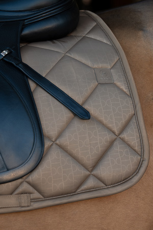 Czaprak GLOSSY BIT smoky taupe DL ESKADRON