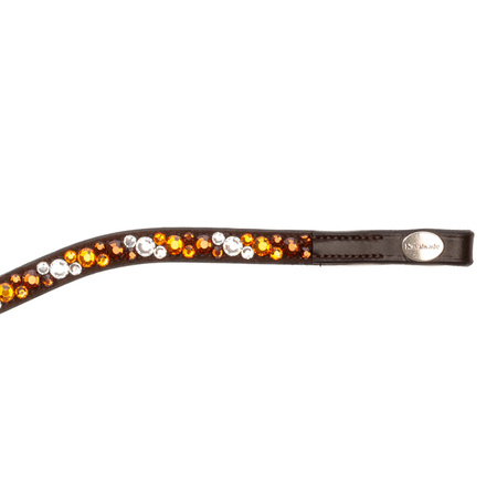 Naczółek Sparkle brown/white FULL KAVALKADE