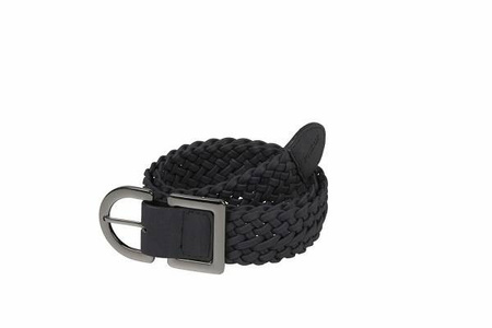 Pasek damski pleciony black 95cm PIKEUR