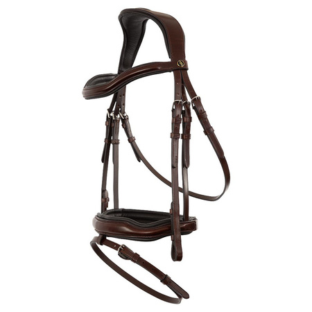 Ogłowie Luton oak/silver COB BR