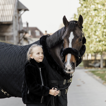 Kantar z futrem SHIPPING black KENTUCKY