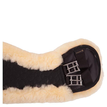 Popręg z futrem ECLIPSE black/natural BR