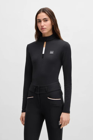 Bluzka treningowa damska MINOU black HUGO BOSS EQUESTRIAN