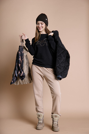 Bluza MALLORCA bez kaptura blk LOVE LIKE HORSES