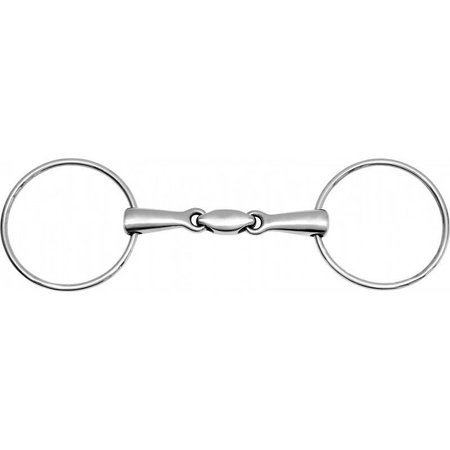 Wędzidło zwykłe 2xłamane duże kółka 13,5cm FEELING