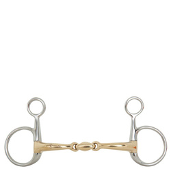 Wędzidło Baucher 2xłamane Soft Contact BR