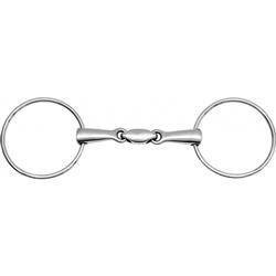 Wędzidło zwykłe 2xłamane duże kółka 13,5cm FEELING