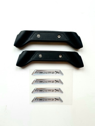 Naklejki na banner strzemiona AIRS silver FREEJUMP