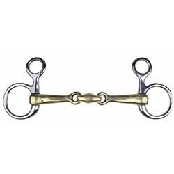 Wędzidło Baucher 2xłamane pełne HKM