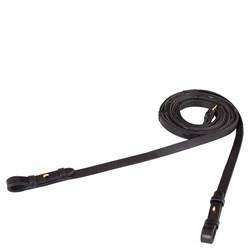 Wodze skórzano gumowe 16mm black/gold Full BR