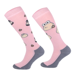 Skarpetki jeździeckie POU róż (58) 39-42 COMODO 