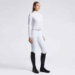 Bluzka damska dł.r. PERFORATED white C.TOSCANA