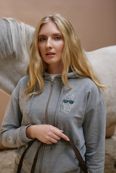 Bluza MALLORCA ZIP grey LOVE LIKE HORSES