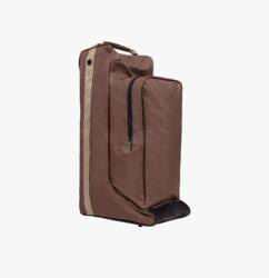 Torba na oficerki i kask brown/beige QHP
