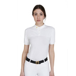 Koszulka damska konk. BUTTONS white EQUESTRO